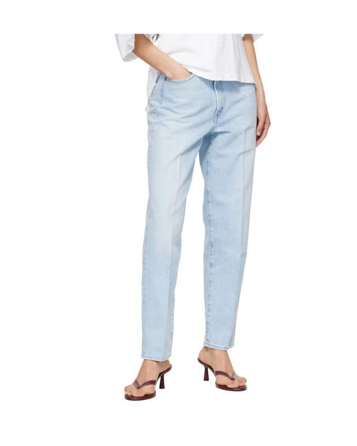 Agolde Blue X Maria Mcmanus 80S Tapered Jeans