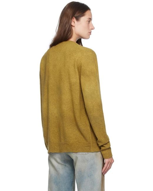 Acne Multicolor Buttoned Crewneck Sweater for men