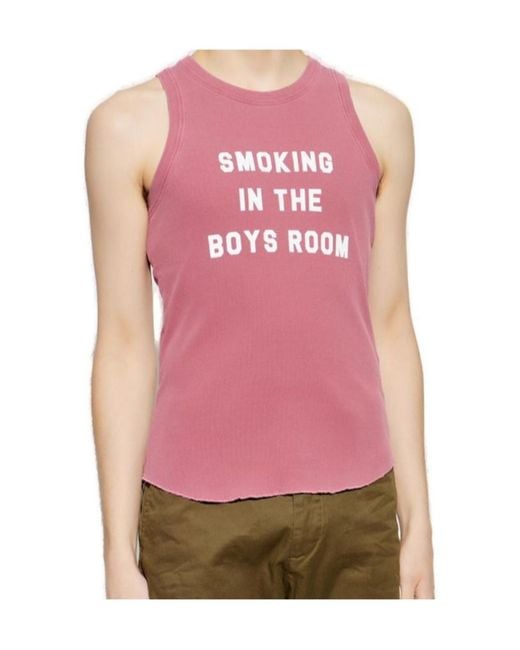 DSquared² Dark Pink Cotton Tank Top for men