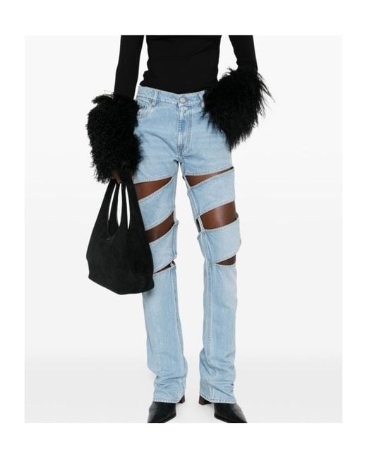 Coperni Blue Belt Loop Jeans
