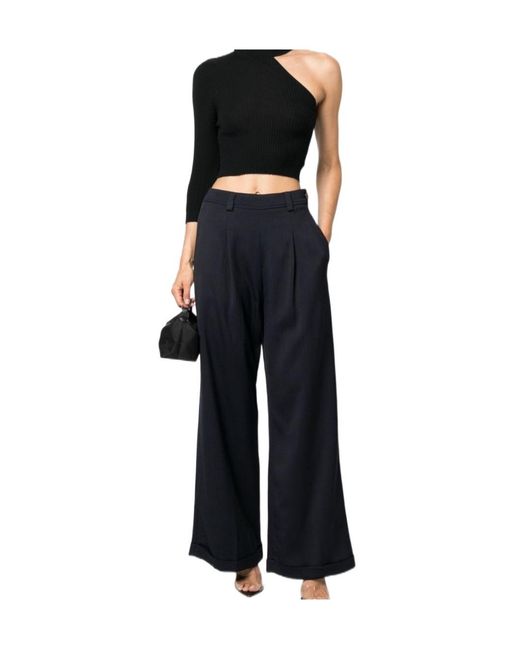 Forte_forte Black Wide-Leg Casual Trousers