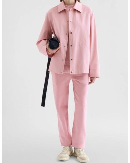 Jil Sander Pink Button-Up Jacket