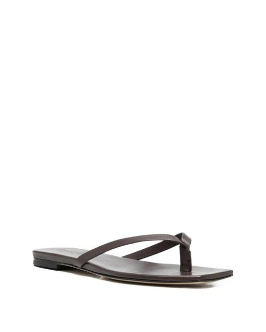 Aeyde White Renee Flip Flop