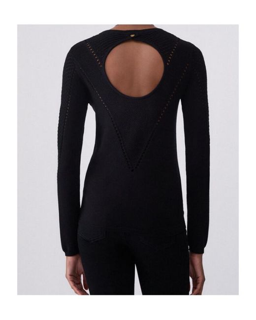 Liu Jo Black Knit Top With Cut-Out