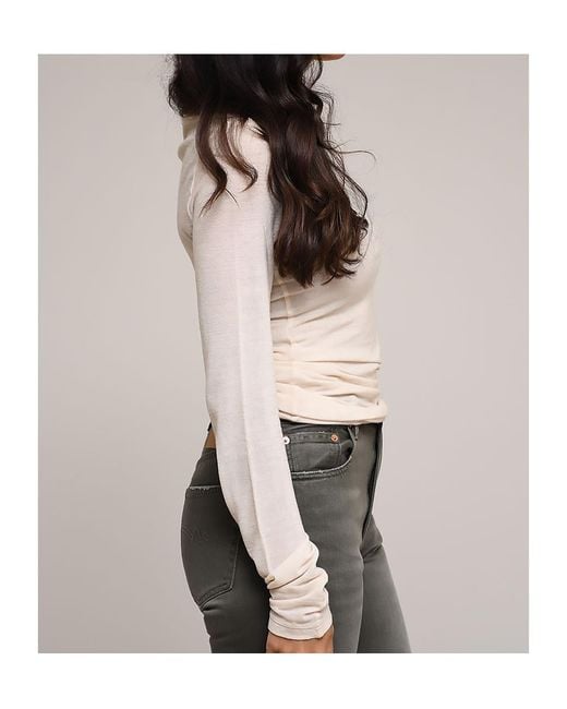 Haikure Pink Round-Neck Long-Sleeve T-Shirt