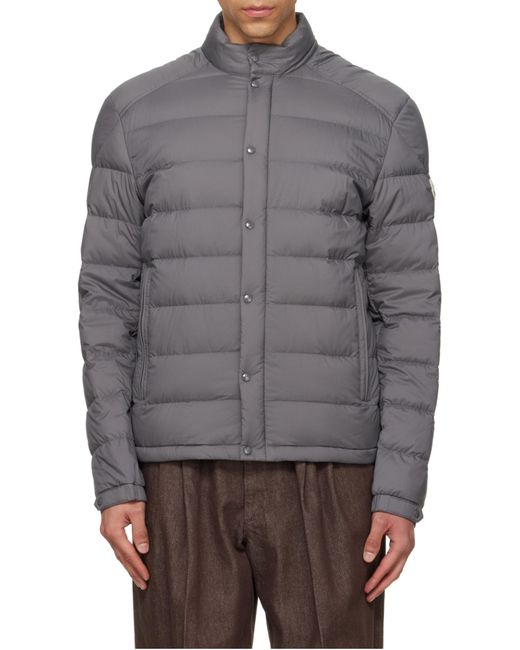 Moncler Gray Selves Short Padded Jacket for men