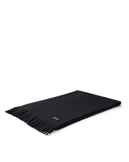 Boss Black Knitted Scarf for men