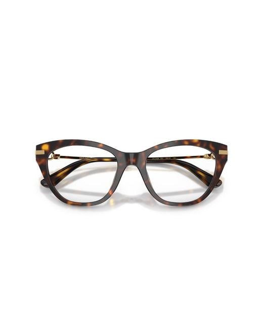 Dolce & Gabbana White Eyewear Cat Eye Frame Glasses