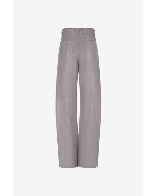 Brunello Cucinelli Gray Casual Pants With Belt Loops