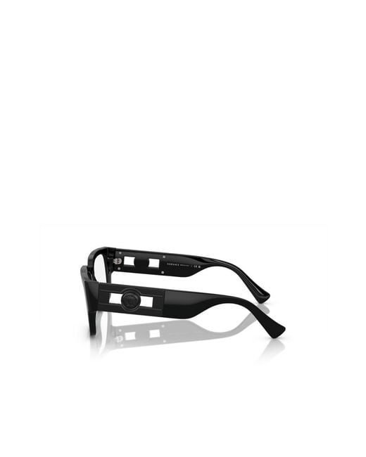 Versace White Eyewear Rectangle-Frame Glasses for men