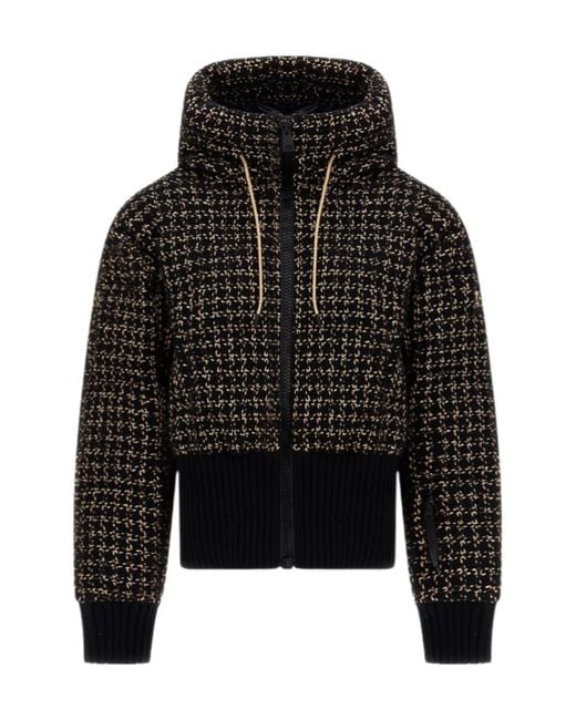 Herno Black Check-Patterned Down Jacket