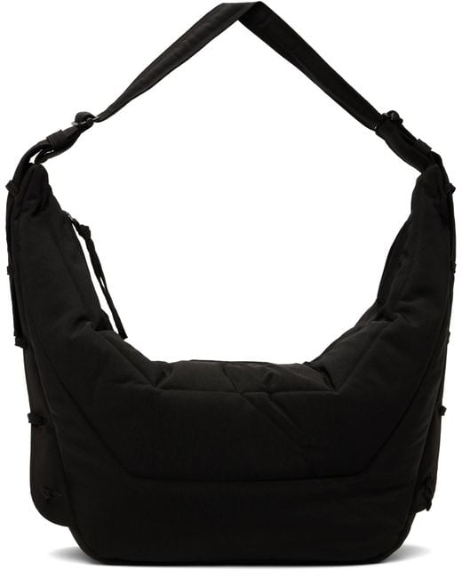 Lemaire Black Game Large Zipped Shoulder Bag