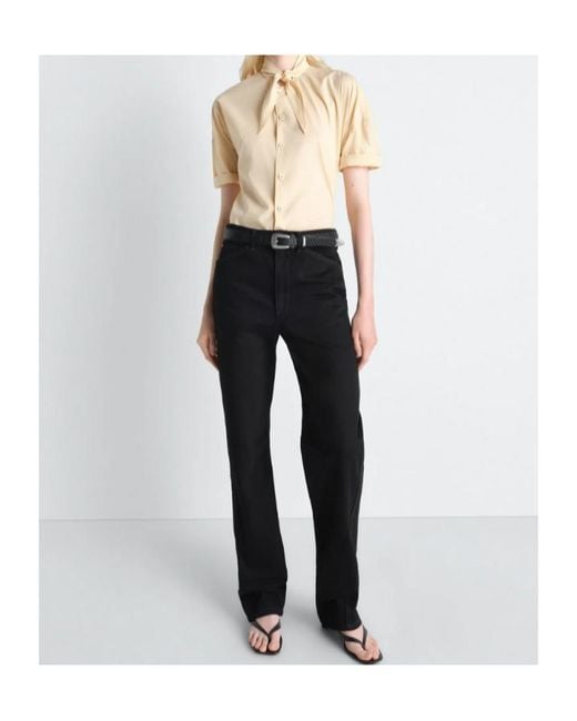 Lemaire Natural Foulard Detailed Short Sleeved Shirt