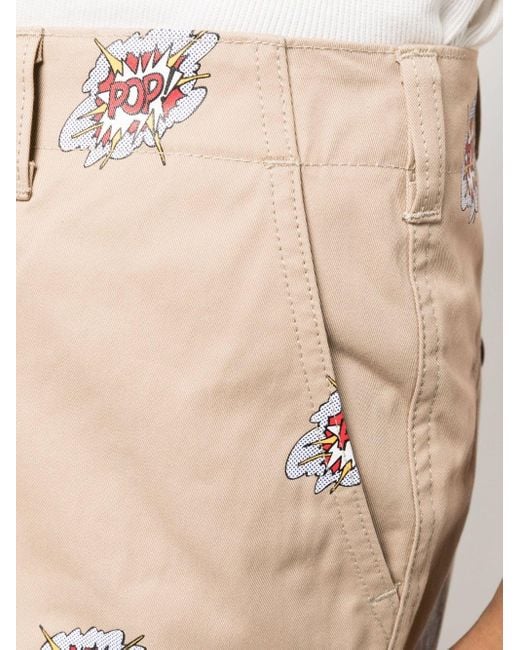 Junya Watanabe Natural Graphic Print Trousers for men