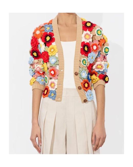 Alice + Olivia White Bradley Cardigan