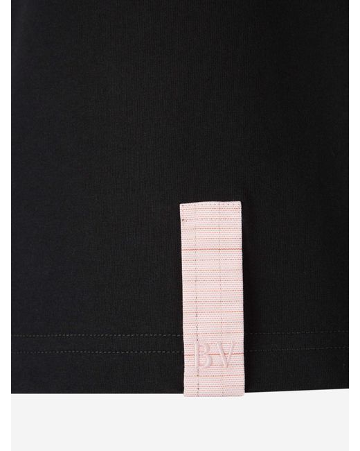 Bottega Veneta Black Notebook Detailed Regular Fit T-Shirt for men
