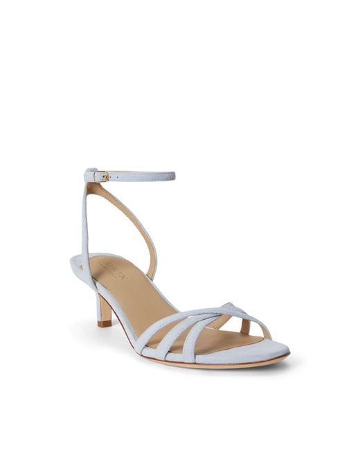 Ralph Lauren White High Heel Sandals