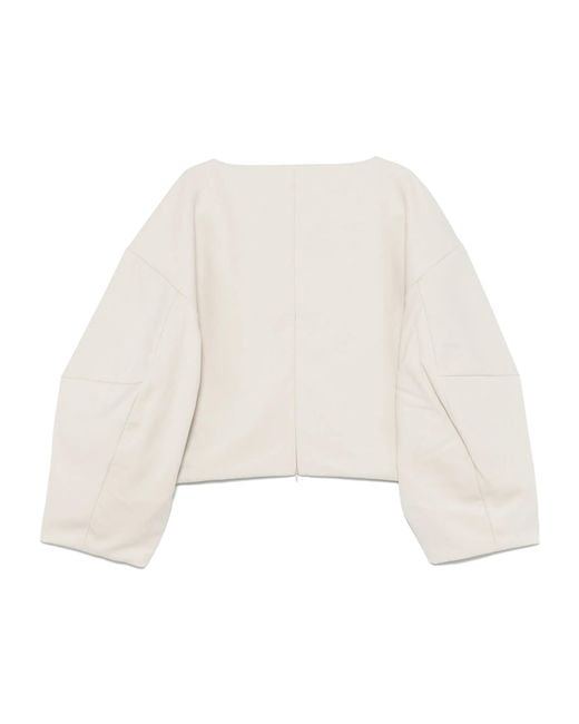 Entire studios White Wide-Leg Boat Neck Jumper for men