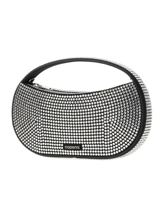 Coperni White Sound Swipe Embellished Tote Bag