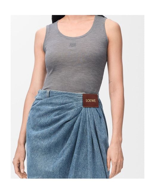 Loewe Gray Anagram Tank Top