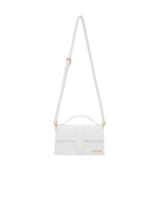 Jacquemus White Le Grand Bambino Logo Plaque Shoulder Bag