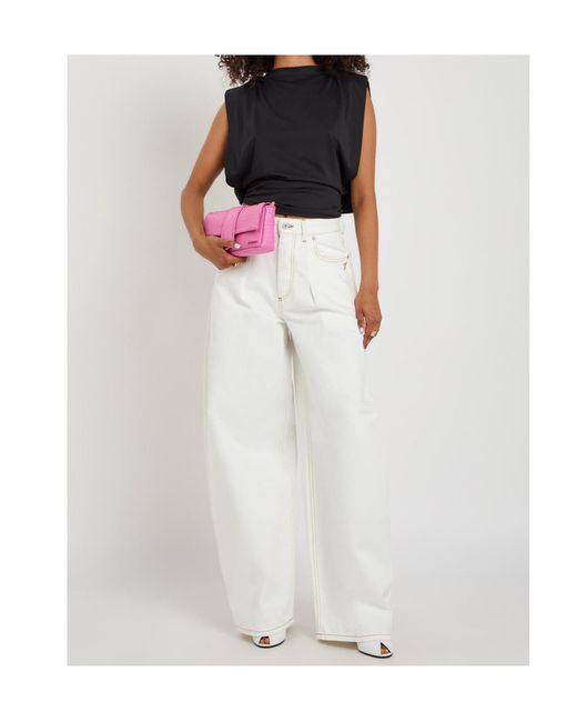 Jacquemus Black Versatile Shoulder-Padded Slim-Fit Sleeveless T-Shirt