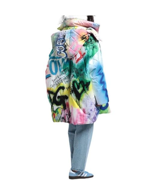Dolce & Gabbana Blue Down Jacket