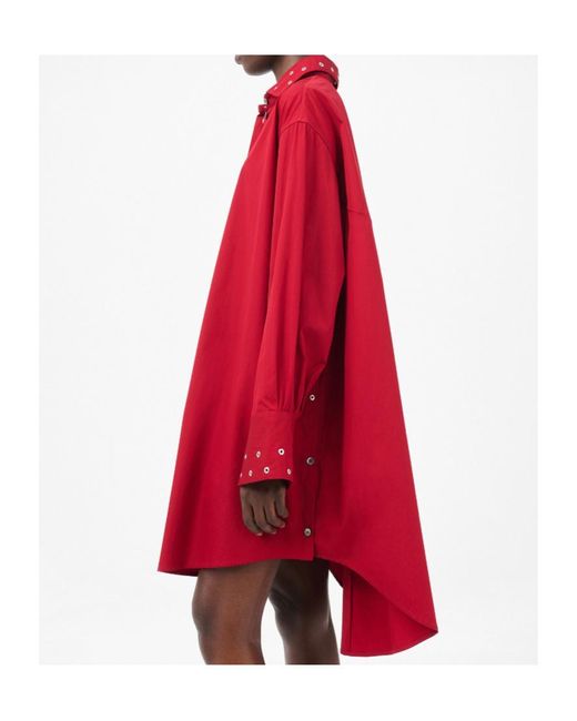 Our Legacy Red Frock Shirt Dress