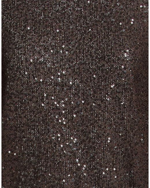 Brunello Cucinelli Black Solid Color Knit Top