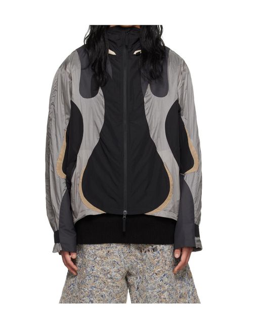 Kusikohc Black Spliced Jacket for men