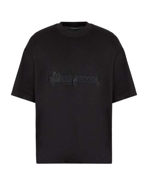 Emporio Armani Black T-Shirts And Polos for men