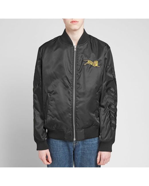 KENZO Gray Embroidered Casual Jacket for men