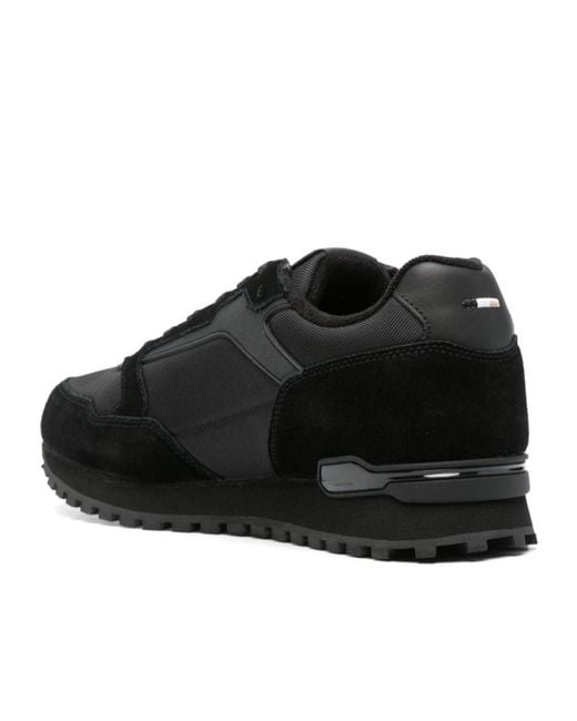 Boss Black Boss Panelled Lace-Up Sneakers for men