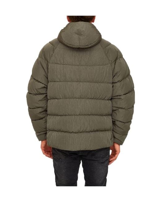 C P Company Gray Padded Zipped Down Jacket for men