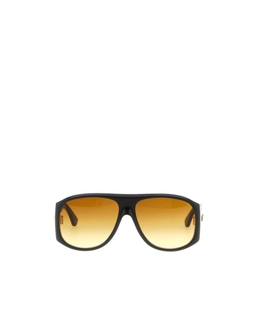 Chloé Metallic Chloé Eyewear 60 Pilot Frame Sunglasses
