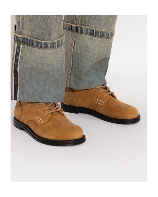 J.W. Anderson Brown Lace-Up Ankle Boots