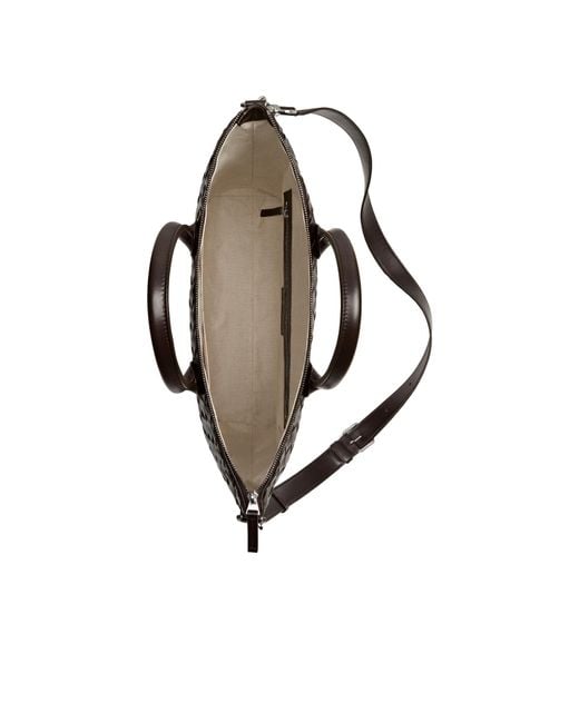 Bottega Veneta Black Intrecciato Zipped North-South Tote Bag for men