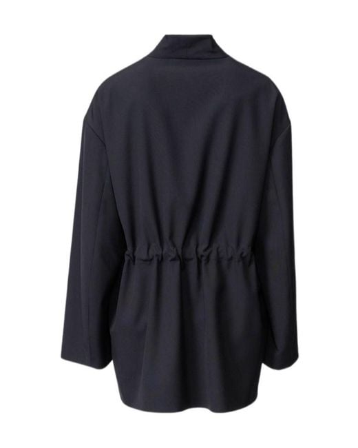 Fabiana Filippi Blue Relaxed Collarless Blazer