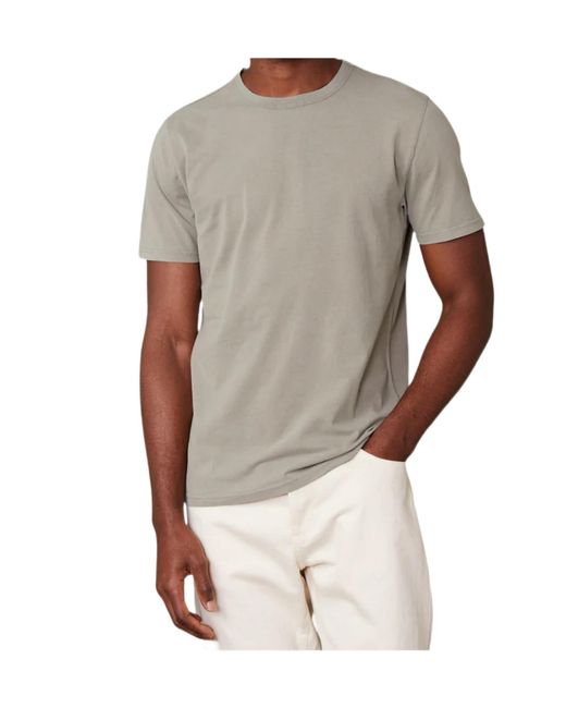 Officine Generale Gray Short-Sleeved T-Shirt for men