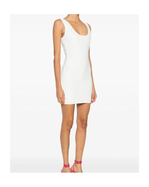 Hervé Léger White Amara Mini Dress