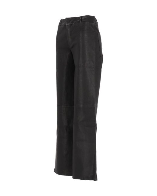 Arma Black Casual Trousers With Belt Loops