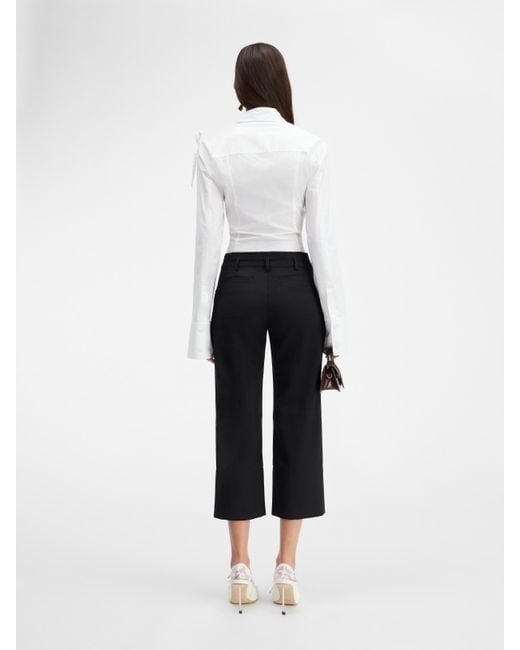 Jacquemus Black Wide Leg Trousers