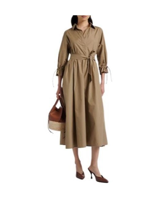 Max Mara Natural Cotton Midi Dress