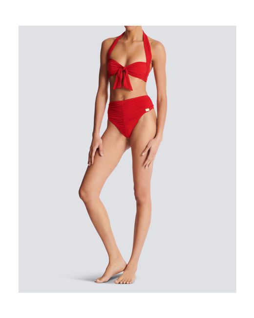 Balmain Red Bikinis