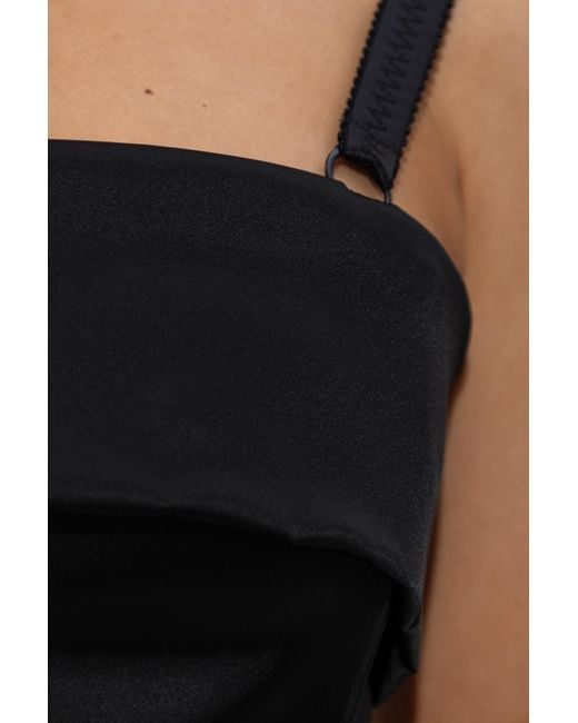 Dolce & Gabbana Black Satin Midi Slip Dress