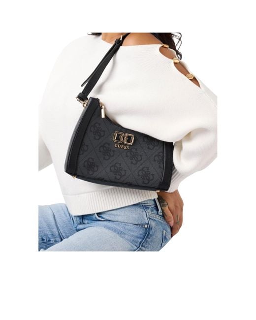 Guess Black Karnilla Logo Shoulder Bag