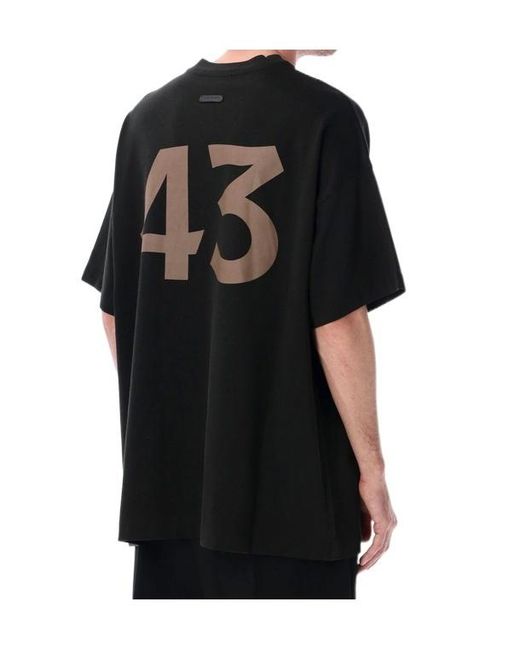 Fear Of God Black Short-Sleeved T-Shirt for men