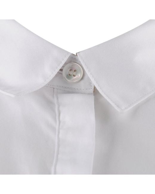 Burberry White Long-Sleeved Shirt