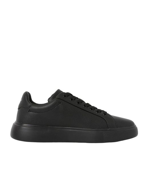 Bally Black Lace-Up Round-Toe Sneakers