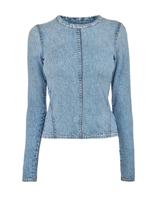 Rag & Bone Blue Long-Sleeve T-Shirt